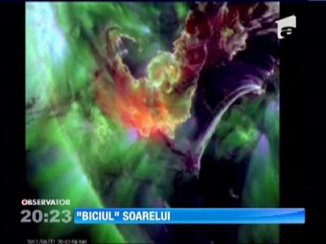 "Bici" solar urias captat de un observator al NASA