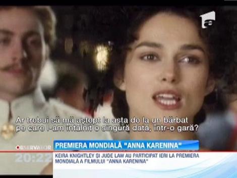 Londra a stralucit la premiera mondiala a filmului "Anna Karenina"