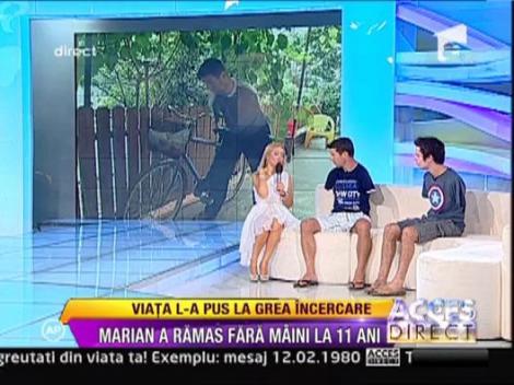 Desi a ramas fara maini de la 11 ani, Marian vrea sa-si construiasca singur o casa!