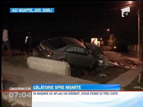 Accident grav in Gorj. Un mort si cinci raniti