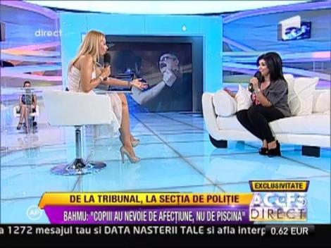 Adriana Bahmuteanu: "Copiii au nevoie de afectiune, nu de piscina"