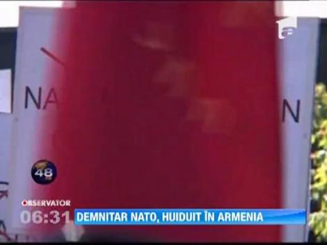 Secretarul General al NATO, Andres Fogh Rasmussen, huiduit in Armenia