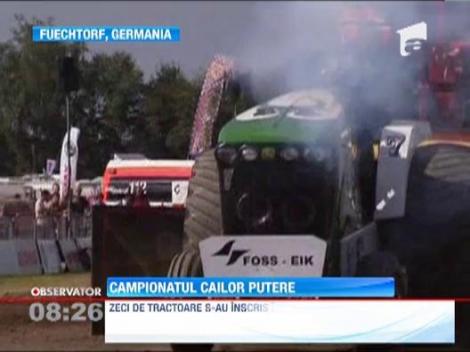 Cursa spectaculoasa: Intrecere intre tractoare, in Germania