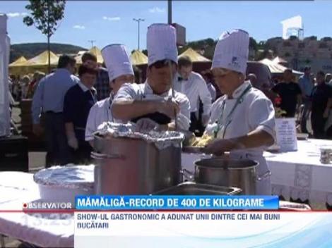 Mamaliga-record, la Cluj-Napoca: cantareste 400 de kilograme!