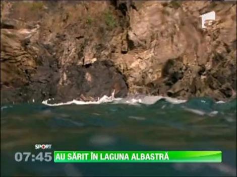 Sarituri in apa la Laguna Albastra