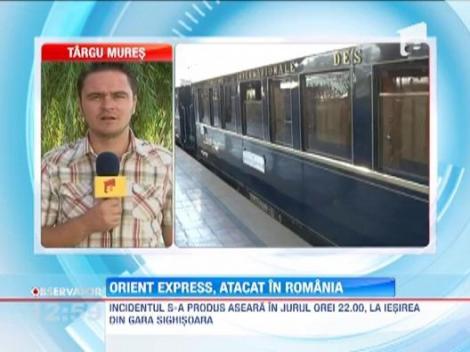 Celebrul tren Orient Express, atacat aseara cu pietre la Sighisoara