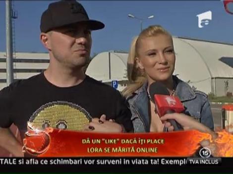 Lora si Dan Badea se casatoresc online