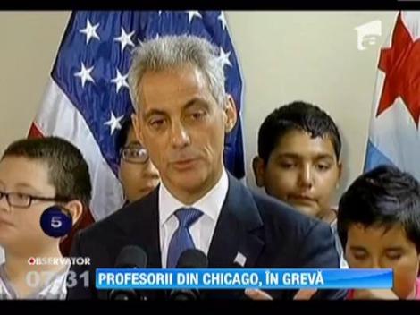 Greva a profesorilor din Chicago: 400.000 de elevi raman acasa