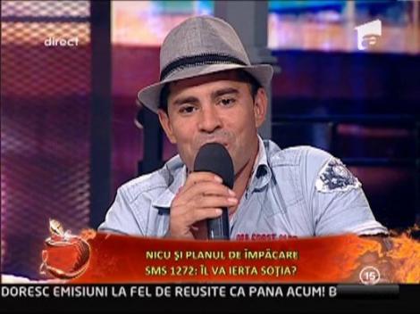 Nicu, mesaj de dragoste catre sotie: "Claudia, te iubesc!"