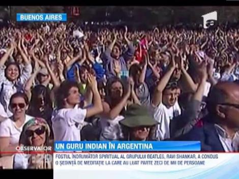 Zeci de mii de oameni au participat, la Buenos Aires, la o sedinta de meditatie