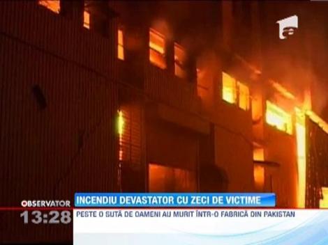 Incendiu de proportii la o uzina din Pakistan! Peste 160 de oameni au murit