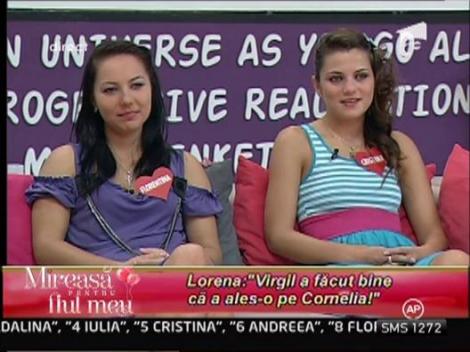 Lorena: "Virgil a facut bine ca a ales-o pe Cornelia"