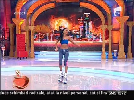 Daniela Crudu sare fara oprire ca un cangur