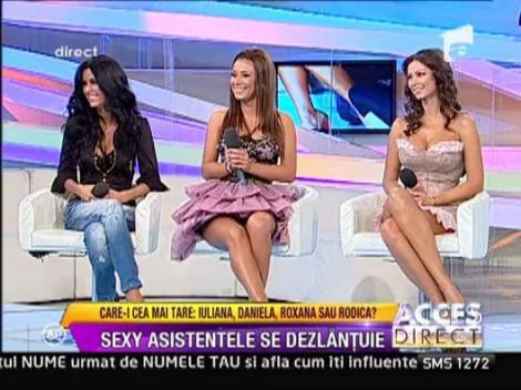 Cele mai frumoase asistente TV, in platoul de la Acces Direct