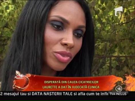 Disperata din cauza cicatricilor de pe abdomen Laurette apeleaza la justitie