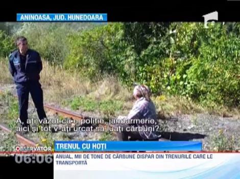 Furtul de carbune din trenuri, ocupatia principala in Valea Jiului