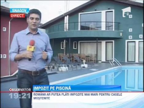 Guvernul vrea mai multi bani la buget: Impozit pe piscine, la fel ca pe imobile