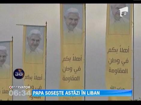 Papa Benedict al XVI-lea incepe, astazi, o vizita de trei zile in Liban