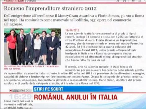 Un imigrant roman, declarat intreprinzatorul strain al anului in Italia