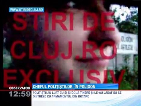 Petrecere cu gratare si femei in poligonul de trageri si antrenament de la Faget