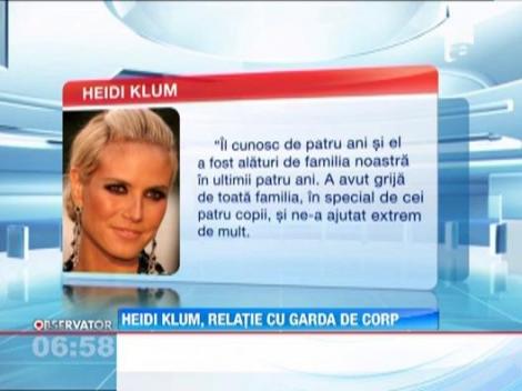 Heidi Klum a recunoscut ca are o relatie cu bodyguard-ul ei