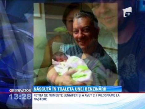 O femeie din Canada a nascut in toaleta unei benzinarii!