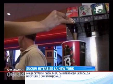 Primarul New York-ului vrea sa interzica bauturile carbogazoase