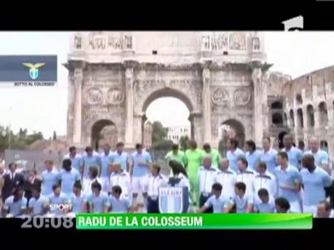 Stefan Radu a participat la poza oficiala a echipei Lazio Roma