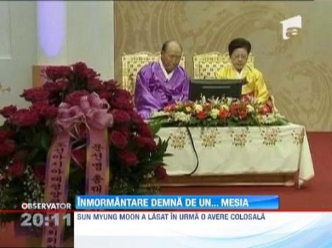 Liderul miliardar al unei controversate secte din Coreea de Sud a fost inmormantat