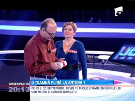 Toamna vine la Antena 1 cu emisiuni spectaculoase si o multime de surprize