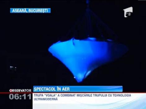 Bucurestenii au fost vrajiti de acrobatiile la peste 30 de metri organizate de zilele orasului