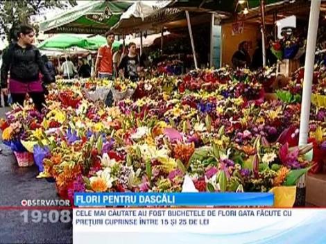 Pietele de flori, luate cu asalt de catre parintii elevilor