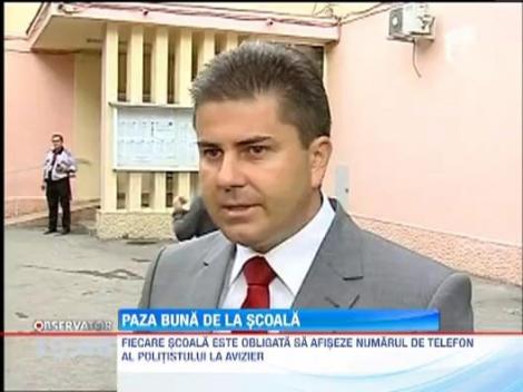 De azi, fiecare scoala va avea cate un politist de proximitate