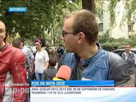 Tinute de fite in curtea scolii