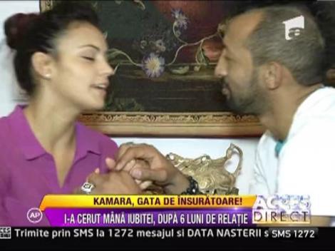 Kamara a cerut-o in casatorie pe iubita lui, Oana