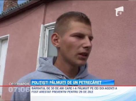 Politisti palmuiti in plina strada de un "smecher"