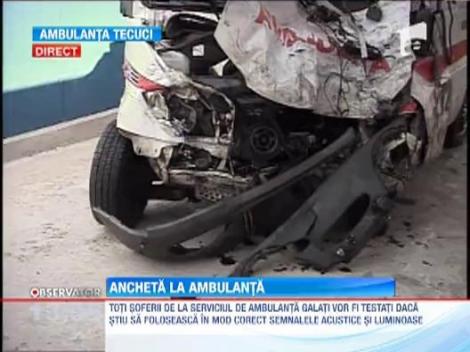 Ancheta la Serviciul de Ambulanta Galati dupa ce o salvare s-a zdrobit de un TIR