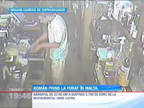 Roman prins la furat in Malta