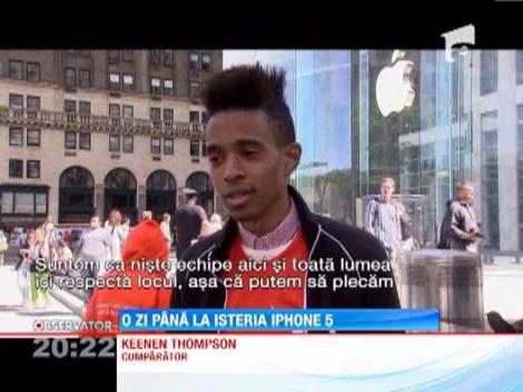 iPhone 5 ajunge vineri in magazine. Americanii isi petrec noaptea la coada