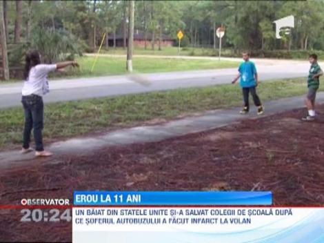 Erou la 11 ani: Un baietel si-a salvat colegii de la moarte sigura