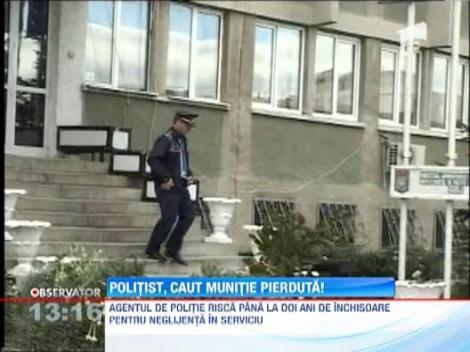 Targu Jiu: Un politist risca sa fie dat afara din serviciu, dupa ce si-a pierdut gloantele in... sediul politiei