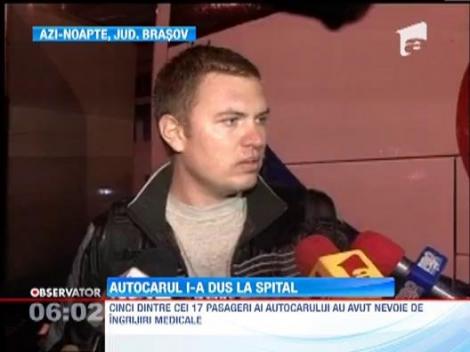 Accident grav in Brasov: Un TIR plin cu bere a fost lovit de un autocar