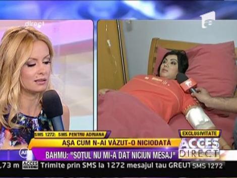 Adriana Bahmuteanu de pe patul de spital: "M-as bucura ca Prigoana sa ma sune"