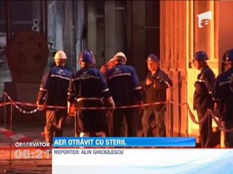 Un nor toxic de steril a intunecat cerul in Mehedinti