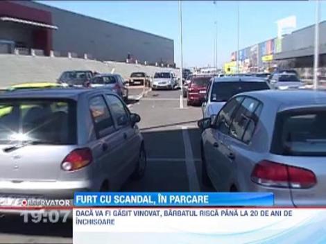 Un furt in parcare s-a lasat cu scandal si oameni raniti