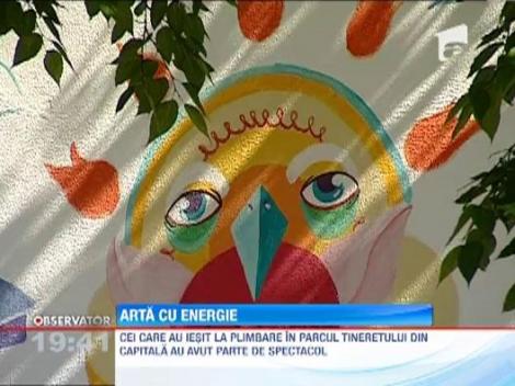 Arta urbana: doua posturi de energie electrica din Bucuresti vor fi decorate cu graffiti