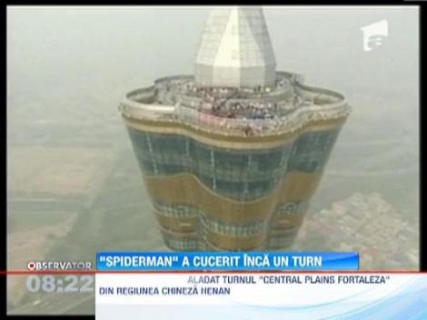 Alain Robert a escaladat cel mai inalt turn din lume, Central Plains Fortaleza din China 