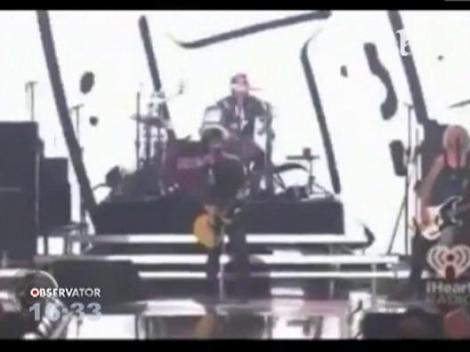 Solistul trupei Green Day a avut un acces de furie la un concert din Las Vegas