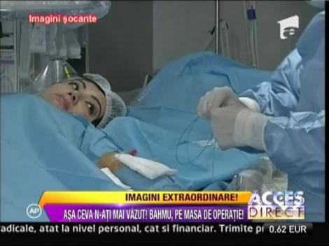 Adriana Bahmuteanu, pe masa de operatie!