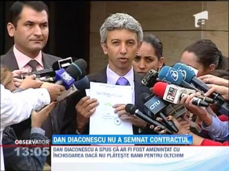 Dan Diaconescu nu a semnat contractul privind preluarea actiunilor OItchim